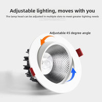 Spot LED encastré en aluminium à économie d'énergie, style moderne, pour maison, commerce et magasin, éclairage de plafond pour salon