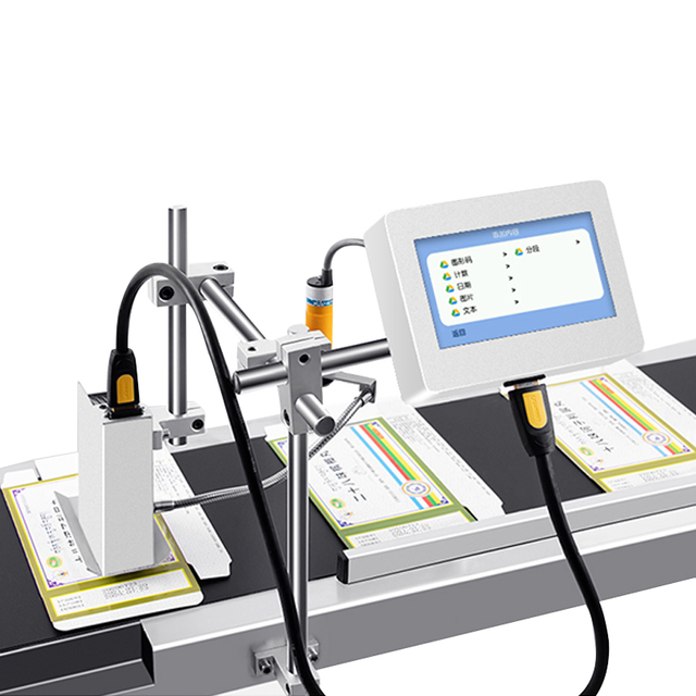 High Speed Thermal Inkjet Tij Printer Batch Coding Automatic Coding Printing Machine Logo Date Batch Number With Conveyor Belt