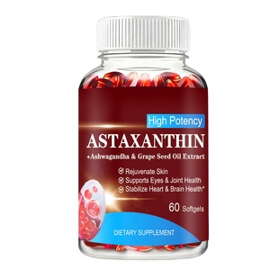 Private OME Astaxanthine Softgels met Ashwagandha & Druivenpitolie-extract ter ondersteuning van de ogen & gewrichten, hart & hersenen. - Product Image 1
