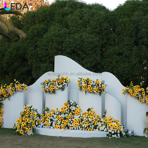 LEDA Ensemble de décorations de mariage 3D de haute qualité en métal pour la décoration de mariage en intérieur et en extérieur - Product Image 4