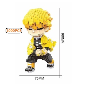 Nhựa Phim Hoạt Hình Mini Xây Dựng Khối Bộ Handmade Bán Đấu Giá Con Số Gạch Tự Làm Mát Anime Mô Hình Đồ Chơi Lắp Ráp Quà Tặng Xây Dựng Đồ Chơi - Product Image 2