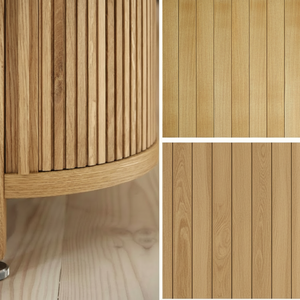 Elegante armario de cocina Muebles de madera de primera calidad Solución de cubierta decorativa interior para el hogar moderno con panel de tambor de muebles - Product Image 1