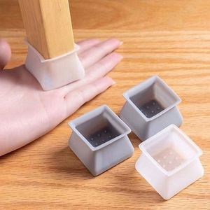 Furniture Silicone Protection Cover Chair Leg Floor Protectors Elastic Silicone Protection Cover <b>Pads</b> for Desk Legs - Product Image 2