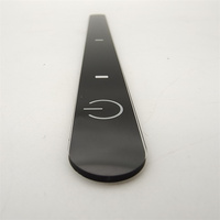 Panneau avant à commande tactile en verre trempé imprimé 0.5mm 0.7mm 1mm 1.5mm 2mm personnalisé en usine avec adhésif