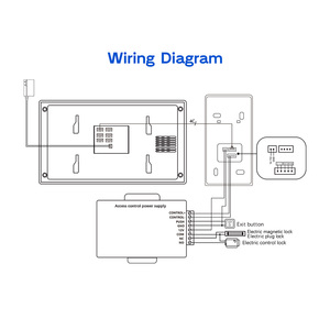 Tuya 10 inch 1080p Video cửa hệ thống điện thoại với wifi RFID mật khẩu & từ xa App mở khóa tay-miễn phí liên lạc để sử dụng nhà - Product Image 5