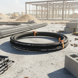 Tuyau spiralé en caoutchouc robuste pour les applications de construction et industrielles, conçu pour une résistance à haute pression et une grande flexibilité - Product Image 3