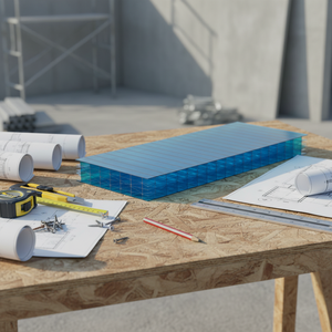 Lámina de Policarbonato Personalizada de Siete Capas con Estructura en X y Doble Bloqueo, Impermeable, de Alta Resistencia, Lámina Hueca de PC Multicapa para Techos - Product Image 4