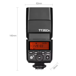 GODOX TT350 TTL hss 1/8000S แฟลชกล้อง SPEEDLITE 2.4G GN36ไร้สายสำหรับ Sony Canon Nikon Fuji Olympus <span class=keywords><strong>Panasonic</strong></span> - Product Image 2