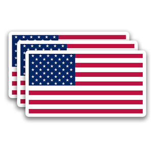 Bulk Discount 3*5cm American Flag Self-Adhesive Waterproof UV Resistant Vinyl Sticker for Decoration