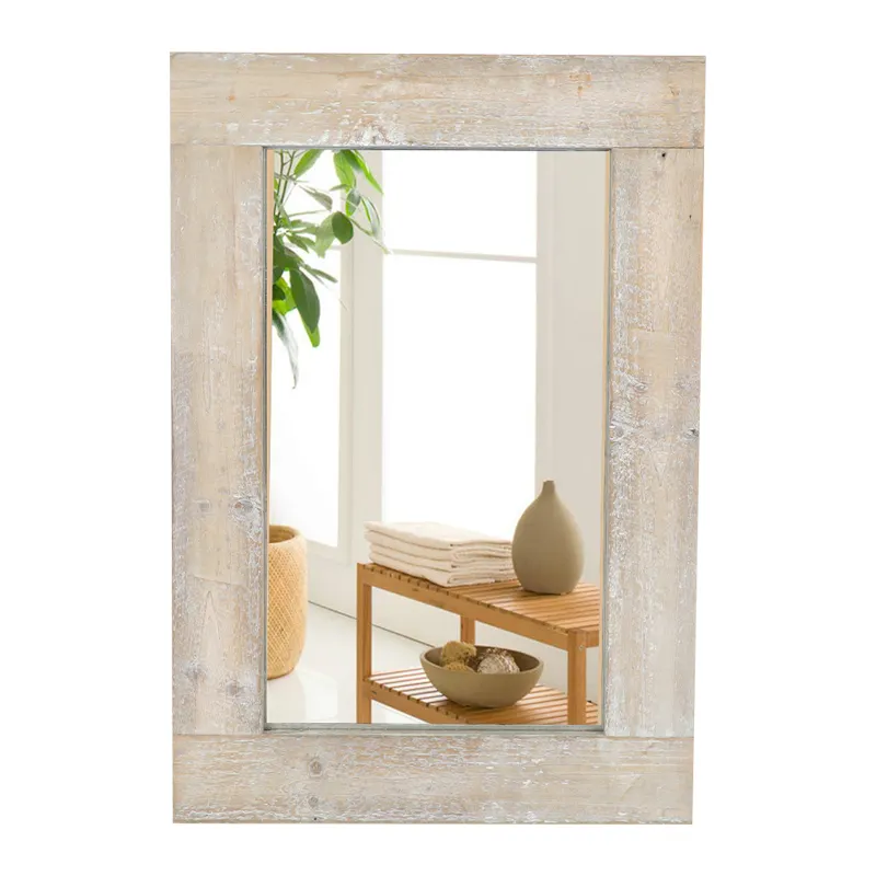 Home Decoration Wooden Mirror Wooden Make Up Mirror