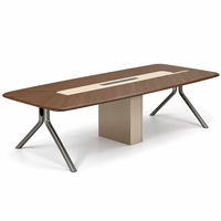 Tables de réunion de bureau haut de gamme, table de conférence moderne pour le bureau du PDG, du directeur général ou du chef d'entreprise, bureau de conférence administratif de grande taille
