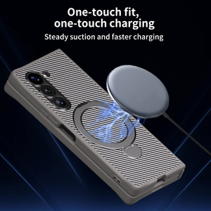 Sợi Carbon Gấp Từ Trường Hợp Điện Thoại Cho Samsung Gấp 6 TPU Bảo Vệ Kinh Doanh Tương Thích Samsung Z Gấp <span class=keywords><strong>5</strong></span> Điện Thoại Di Động Bìa - Product Image 6