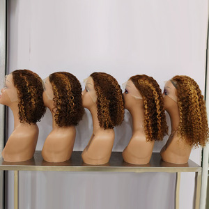 Perruques Lace Front 13x4 en Cheveux Humains 100% Naturels, Ondulées, Couleur Mixte 4/27, avec Mèches, Cheveux Humains Brésiliens, Vente en Gros, Fournisseur RUBE - Product Image 2