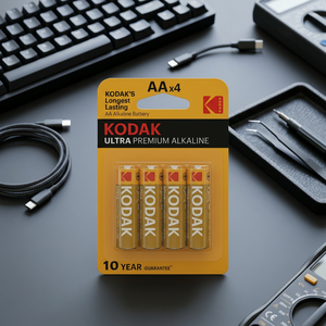 4 Batterie Kodak Ultra Premium AA LR06 KLR6 (Confezione Blister da 20 Pezzi) - Product Image 3