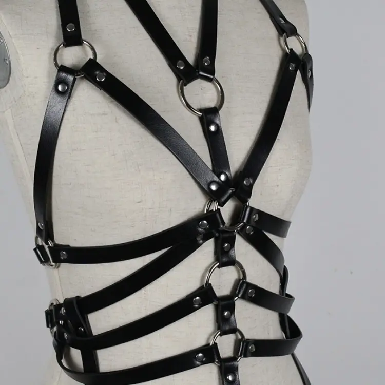 BDSM Bondage Chest Restraints, Breast to Waist Body Harness for Woman