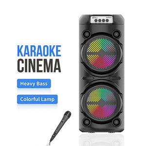 ZQS6223 in magazzino nuovo modello doppio 6 pollici BT portatile carrello altoparlante ad alta potenza con LED lettore <span class=keywords><strong>Karaoke</strong></span> - Product Image 1