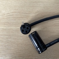 Sağ açı 90 derece 3Pin XLR mikrofon kablosu erkek kadın uzatma kablosu amplifikatör sahne için XLR konektörü