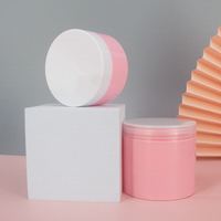 Prix de gros – Emballage cosmétique en plastique coloré pour soins de la peau – Pot élégant rond en PET pour crème pour les yeux et le visage – Emballage de produit