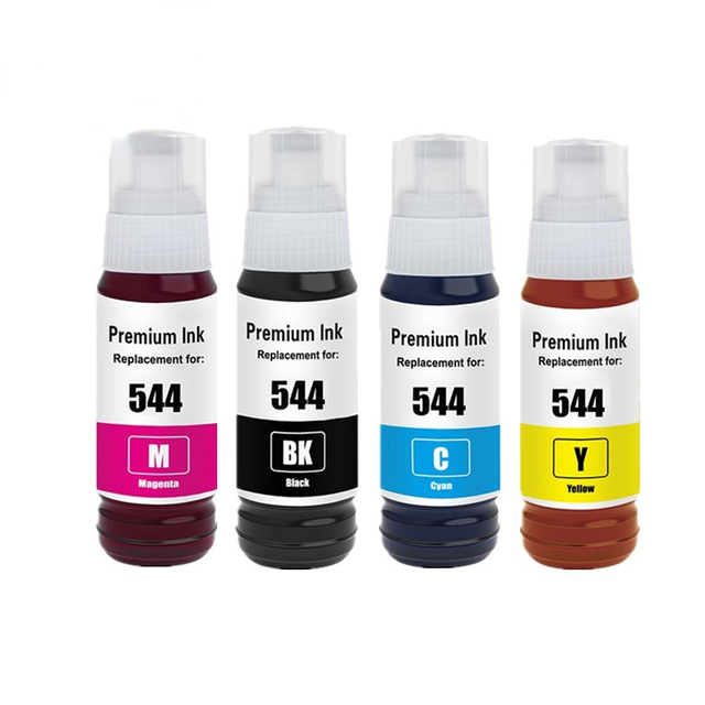 T544 Refill Ink for Epson L3110 544 for Epson EcoTank L3210 L1210 L1250 L3110 L3250 L3251 L3260 L5290 70ml/Bottle