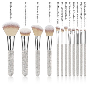 Hmu <span class=keywords><strong>Make</strong></span> Up Bàn Chải <span class=keywords><strong>Kit</strong></span> <span class=keywords><strong>12Pcs</strong></span> Chuyên Nghiệp Mới Trang Điểm Bàn Chải Thiết Lập Chất Lượng Cao Thạch Kim Cương Xử Lý Trang Điểm Bàn Chải Thiết Lập - Product Image 3