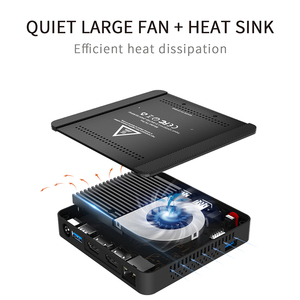 Mini PC <span class=keywords><strong>Beelink</strong></span> <span class=keywords><strong>T4</strong></span> PRO, processeur Intel Apollo Lake N3350, compatible Ubuntu, double WiFi, Win10, avec 2 ports HD - Product Image 4