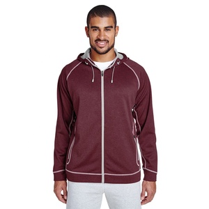 Sweat à capuche zippé léger et respirant en coton 100% avec impression de logo personnalisée pour homme, vêtements d'extérieur pour homme - Product Image 1