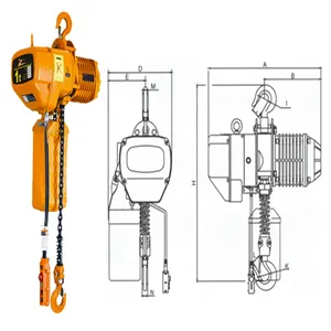 3 tấn Móc cố định loại ba chuỗi rơi Chain hoist Electric nhà sản xuất