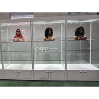 Vitrine et armoire de présentation de perruques personnalisées en usine, étagères pour magasins de beauté et de cosmétiques