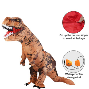 Costume gonflable de Tyrannosaurus Rex pour Halloween, accessoires de fête cosplay, costume de dinosaure gonflable pour adulte - Product Image 3