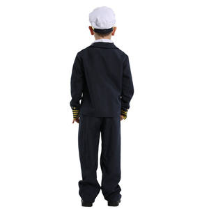 Garçons Halloween avion capitaine uniforme Costumes enfants adulte aviateur pilote Cosplay carnaval mascarade jeu de rôle uniforme de fête - Product Image 3