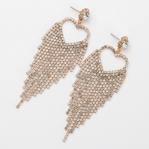 Pendientes <span class=keywords><strong>de</strong></span> tuerca con flecos y borlas <span class=keywords><strong>de</strong></span> corazón para mujer, accesorios <span class=keywords><strong>de</strong></span> <span class=keywords><strong>moda</strong></span>, <span class=keywords><strong>2022</strong></span> - Product Image 5