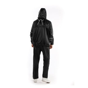 Industrial Style <strong>XXL</strong> Polyester/<strong>PVC</strong> Raincoat Breathable Hooded Rain Pants Waterproof Rain Suit for Outdoor Tour - Product Image 2