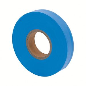 Ruban de marquage et de signalisation en PVC bleu fluorescent personnalisé avec logo, résistant aux températures négatives extrêmes (-40°C), pour géomètres - Product Image 3