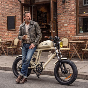 실리 스포츠 48v 750w 19.2ah 빈티지 전기 트래커 전기 자전거 레트로 스팀 펑크 레트로 전기 자전거 - Product Image 2