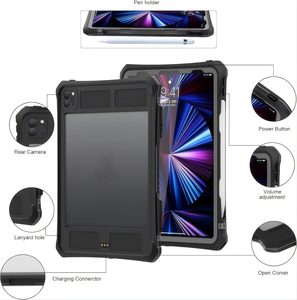 Custodia Robusta Antiurto ShellBox per <span class=keywords><strong>iPad</strong></span> <span class=keywords><strong>Pro</strong></span> <span class=keywords><strong>11</strong></span> Pollici <span class=keywords><strong>2020</strong></span>/2021/2022, Protezione Completa con Supporto e Cinghia - Product Image 5