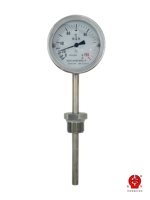 Thermomètre à pression à bain d'huile 0-200°C, résistant aux vibrations, tige rigide, indice de protection IP66, longueur de sonde 300 mm pour moteur
