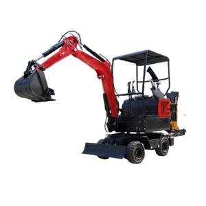 รถขุดขนาดเล็กแบบมีล้อ 2 ตัน รุ่นใหม่จากผู้ผลิต พร้อมโครงรองรับ รถขุดสำหรับงานเกษตร รถขุดสามสูบ - Product Image 5