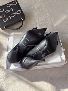 Zapatos de Tacón Alto Avenue Palazzo de Alta Calidad, Nueva Colección de Primavera, 90 mm, Decoración de Pedrería, Punta Puntiaguda, Lazo - Product Image 6