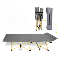 Lit simple pliant moderne en métal à dix pieds, personnalisable, portable, convertible en canapé-lit, avec structure robuste, pour le camping et la détente, livraison rapide