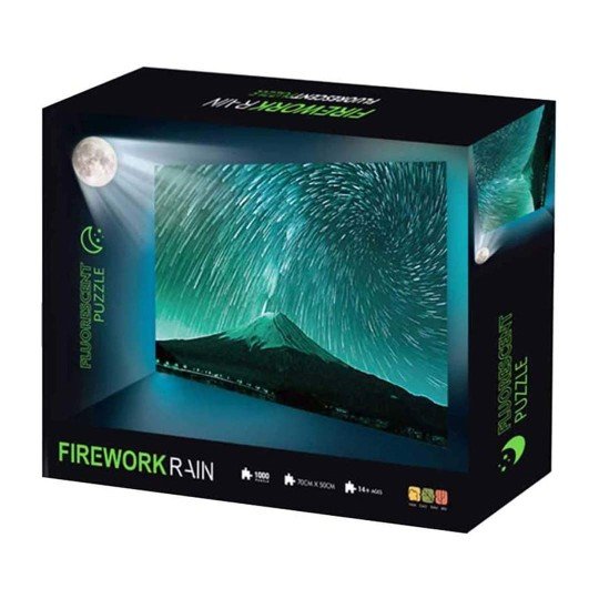 pluie de feu d'artifice