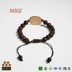 맞춤형 조절 가능 나무 <span class=keywords><strong>NFC</strong></span> <span class=keywords><strong>RFID</strong></span> 비즈 손목밴드 (호텔 리조트 출입 통제용 <span class=keywords><strong>NFC</strong></span> 팔찌) - Product Image 3