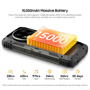 Smartphone robuste Blackview Rock 2 Pro 5G 8+256 Go, écran 120 Hz, appareil photo principal 16 MP, lampe de camping 400 lm, batterie 15000 mAh, Android 16 - Product Image 3