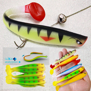 Lot <span class=keywords><strong>de</strong></span> 5 leurres souples artificiels en silicone <span class=keywords><strong>de</strong></span> 11 cm et 8,3 g, sans hameçons, pour <span class=keywords><strong>eau</strong></span> douce et <span class=keywords><strong>eau</strong></span> salée - Vente en gros - Product Image 3