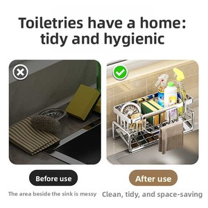Dishwashing Material Organizer Sponge Holder for <strong>Kitchen</strong> Sink Faucet Storage Holder <strong>Kitchen</strong> Storage <strong>Accessories</strong> - Product Image 2