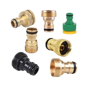 Herramientas de Riego para Jardín, Conector de Latón de 1/2" y 3/4", Conector Rápido para Manguera de Jardín, Accesorios para Pistola de Agua - Product Image 1