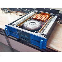 Nouvel Amplificateur de Puissance Professionnel Bleu PS4 3U 4 Canaux*1500W pour Spectacles, Conférences, Subwoofers et Systèmes Line Array
