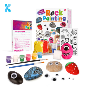 Set di pittura per bambini fai-da-te figura 3d adesivo disegno mentale kit rock bagliore cornice regalo confezione modello giocattolo da colorare arte e artigianato per la scuola dei bambini - Product Image 2