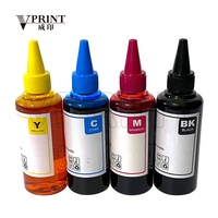 Tinta dapat dimakan C M Y BK untuk Canon Hp Epson Brother 4 warna 100ML tinta makanan untuk kue cokelat pencetak makanan kopi bagian cocok