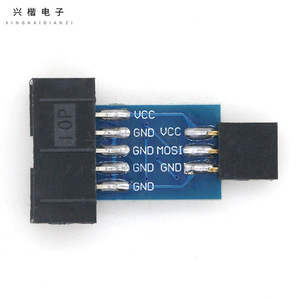 Module de conversion de signal pour carte adaptateur USBASP 10 broches vers 6 broches AVR ISP - Product Image 1