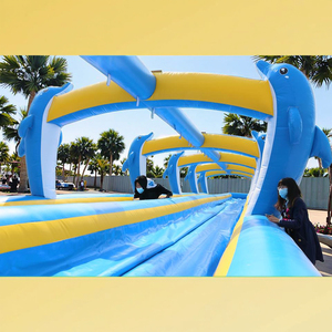 Diversão interior exterior comercial grande salto inflável Bounce casa castelo água parques equipamentos desliza piscina para adultos - Product Image 5